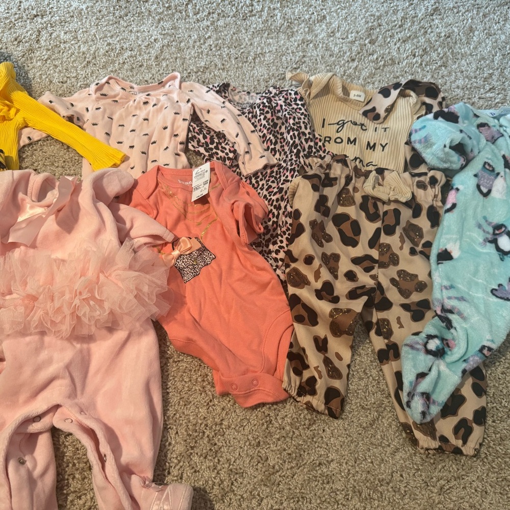 Adorable Kids Matching Set in Pink and Orange